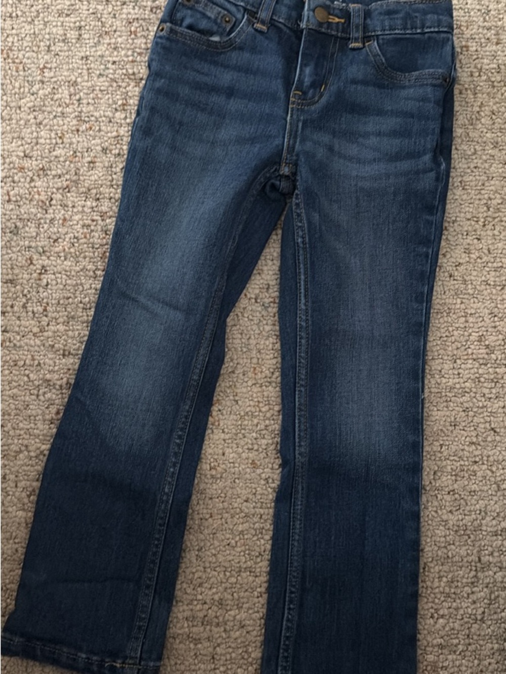 Classic Girls Dark Blue Straight-Leg Jeans